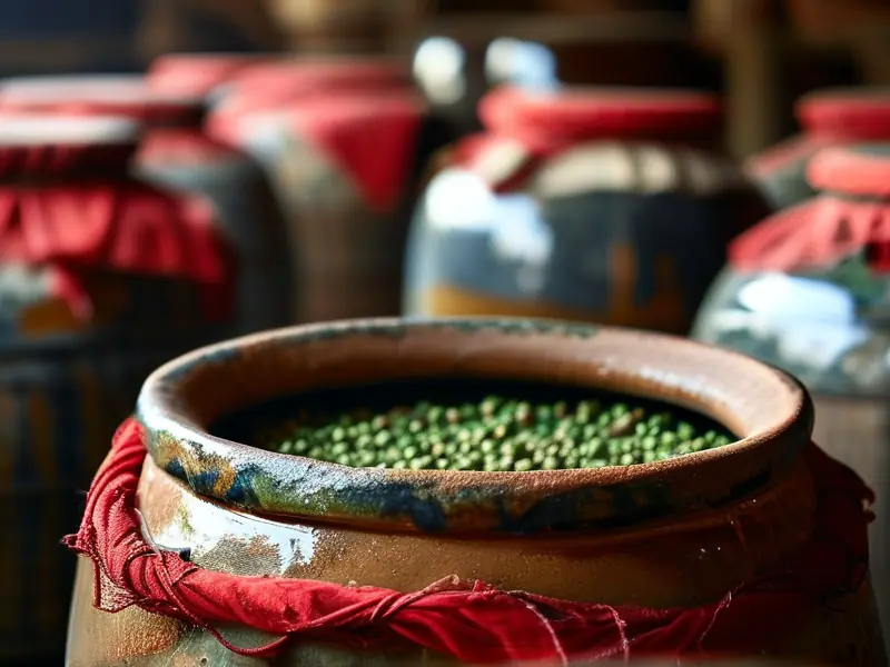 传统花椒酒酿造过程实拍图