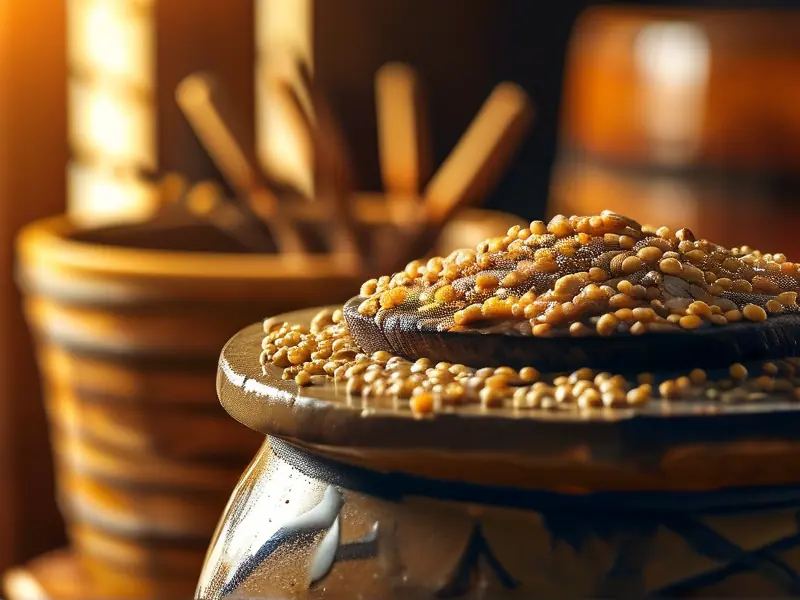 传统黄酒发酵过程实拍图