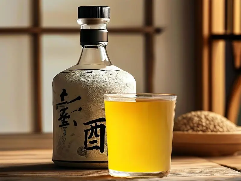 正宗黄酒与勾兑酒的对比图