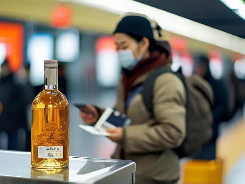 火车站托运白酒办理手续场景