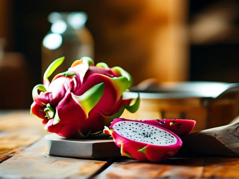 火龙果酒酿制原料与工具实拍图