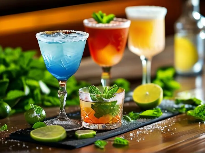 五款简单鸡尾酒成品展示