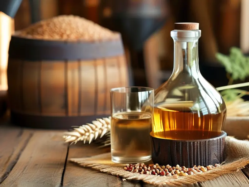 纯粮食酒鉴别方法示意图