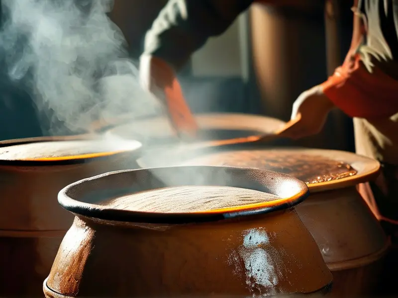 传统酱酒酿造工艺现场展示