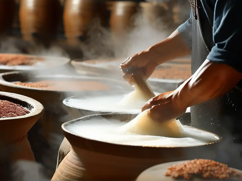 酱香型白酒传统12987工艺酿造现场