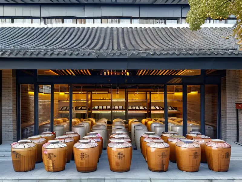 江苏宿迁洋河镇名酒酿造酒业有限公司酒厂外景及酿酒过程