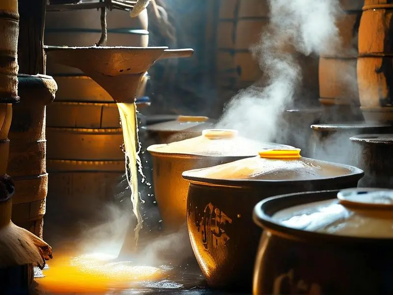 酱香酒传统酿造过程展示