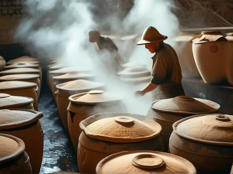 酱香型白酒传统酿造工艺实景展示