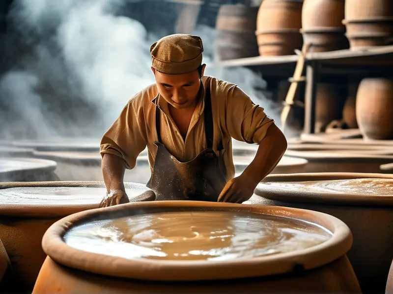 酱香型白酒传统工艺实景展示