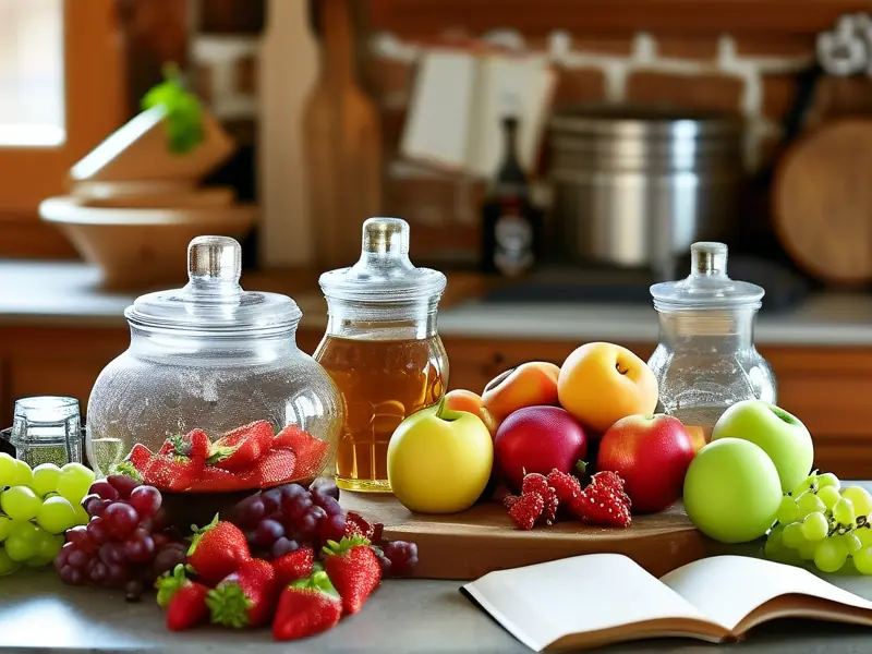 家庭自制果酒所需材料和工具展示