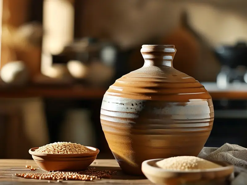 家庭烧酒制作工具与原料实拍图