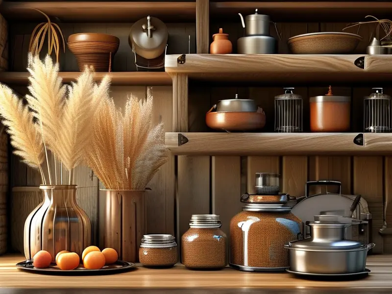 家庭自酿高粱酒传统器具摆放实景