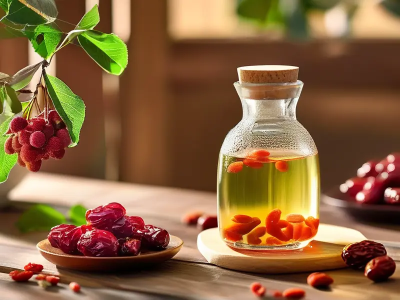 金樱子泡酒配料搭配展示图