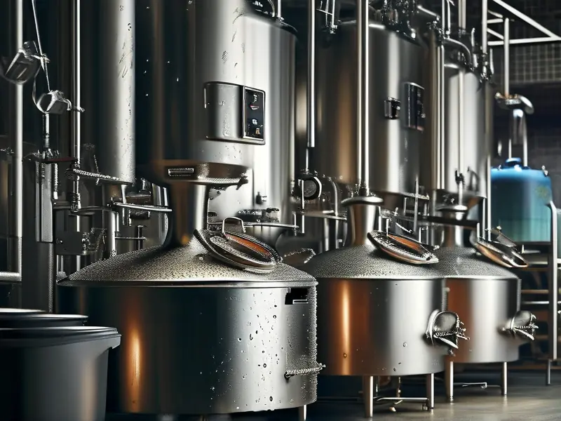 精酿啤酒设备工作场景实拍图