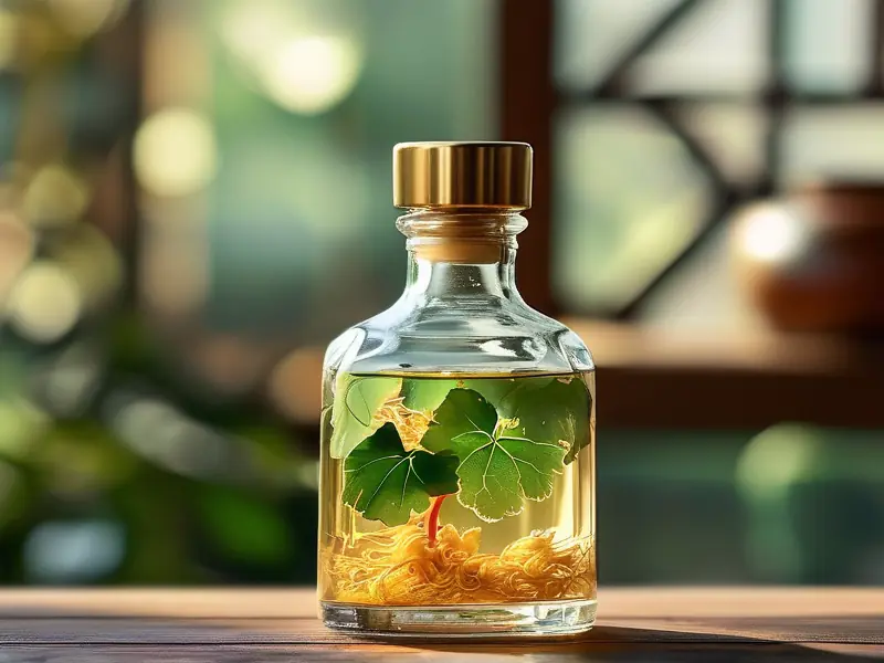 金线莲泡酒制作过程实拍图