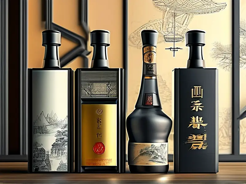 白酒包装设计案例展示-南楼山酿酒技术网专业设计团队作品