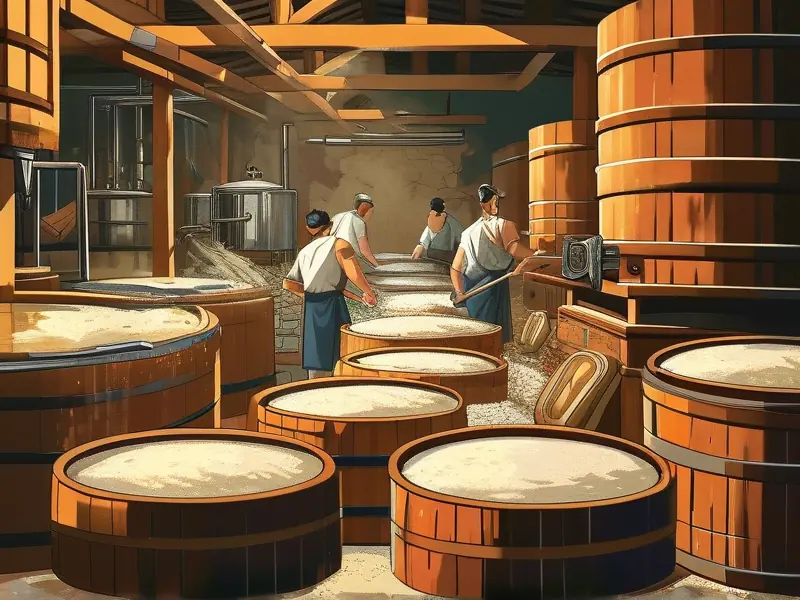 传统酿酒工艺现场展示