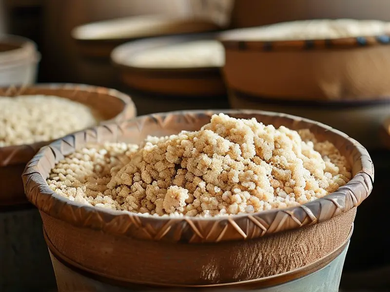 酒麸子制作过程图解
