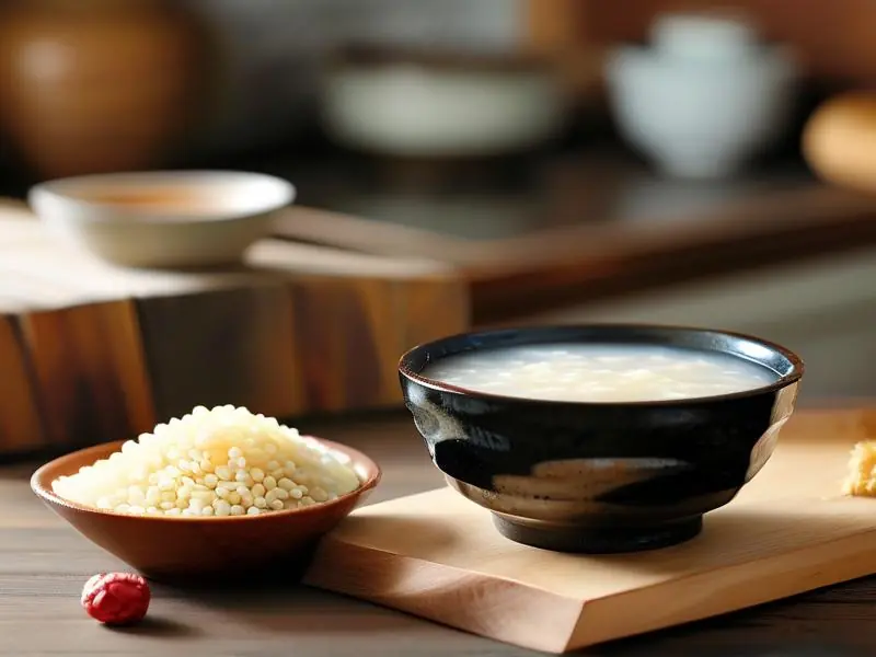 用酒曲子制作的醪糟成品展示