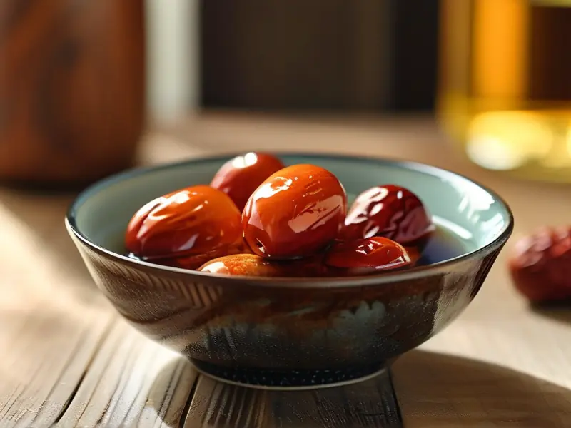 传统酒枣制作过程展示图