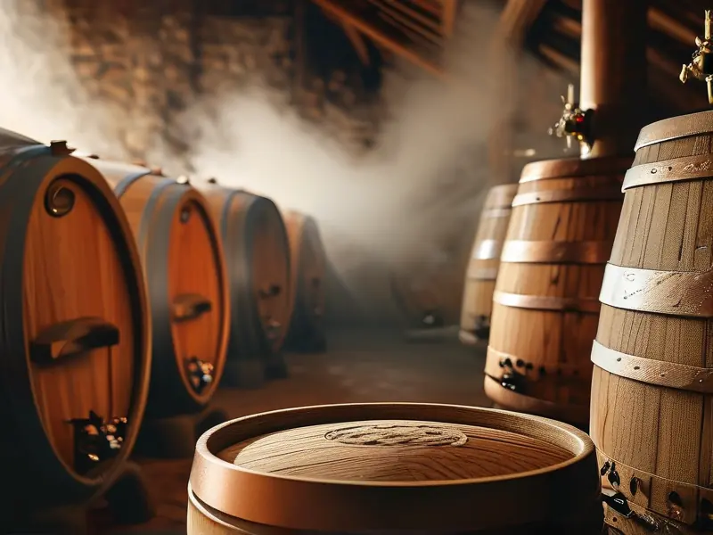 传统酒坊酿酒实景拍摄-工人操作蒸馏设备工作场景