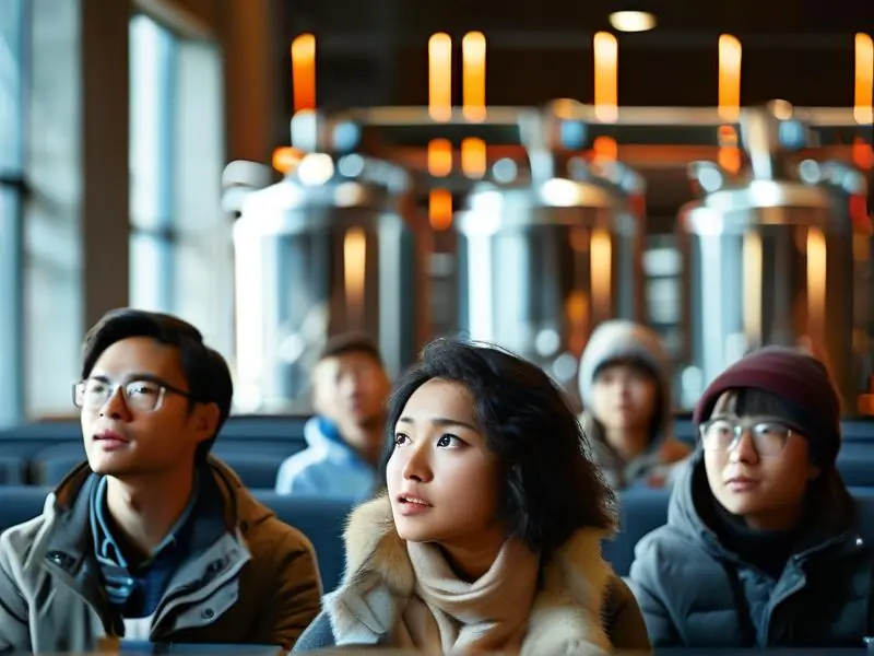 酒钢培训中心学员学习酿酒技术