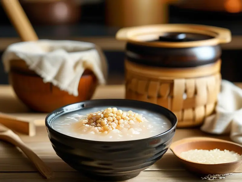 家庭自制酒米醪糟成品展示