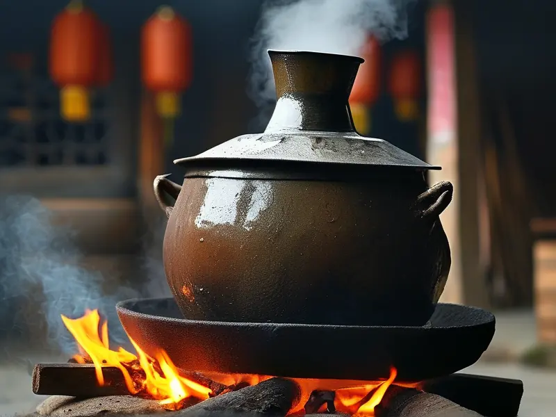 传统土灶烤酒工艺实景展示