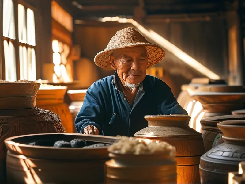 客家传统酿酒工艺现场
