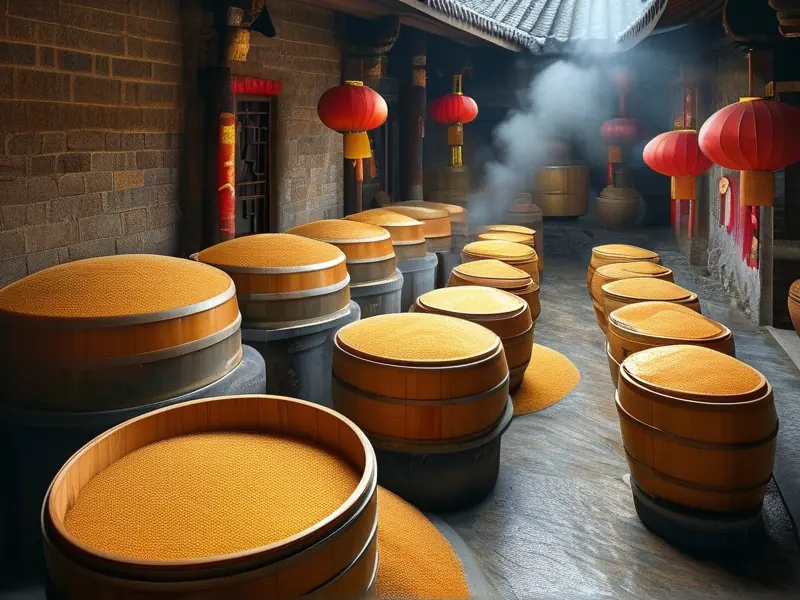 传统粮酿造酒作坊实景展示