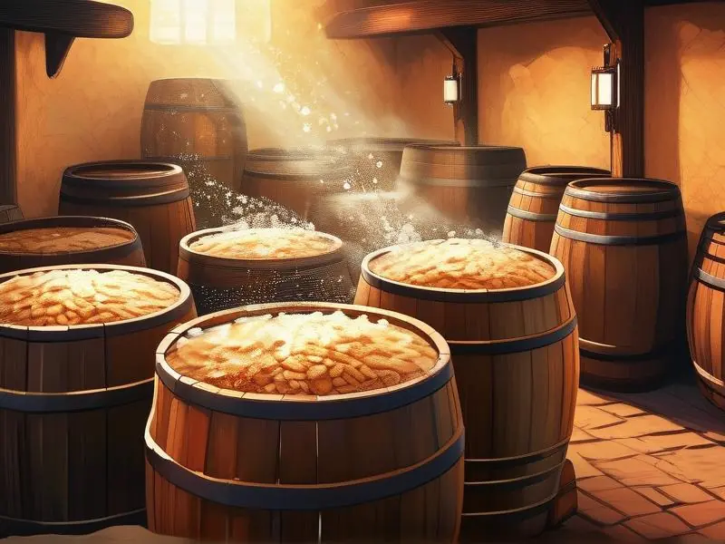 传统粮食酿酒发酵过程实景展示