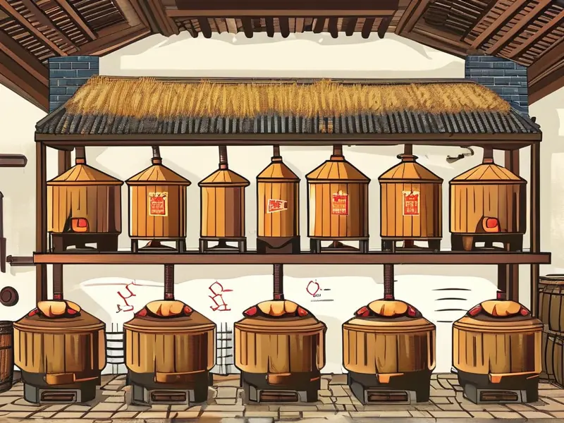 粮食酿造白酒传统工艺流程图解