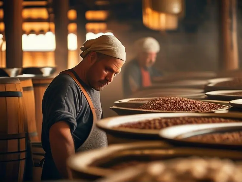 传统粮食酿酒工艺现场展示