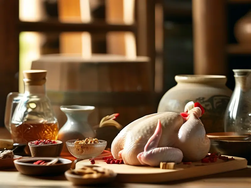 毛鸡酒配方所需原料及工具展示