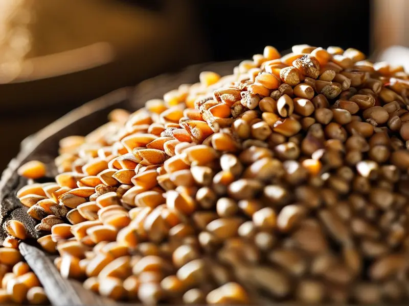 霉变高粱与正常高粱对比及酿酒师检查过程