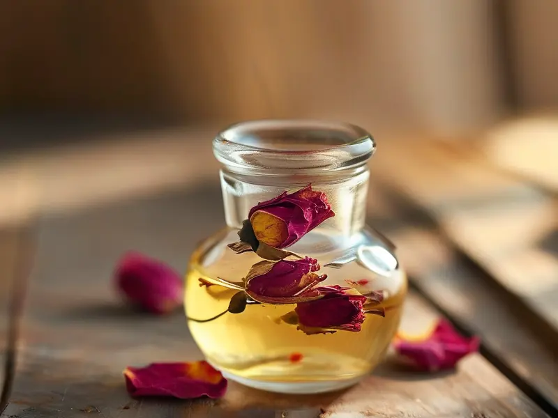 玫瑰花干泡酒制作过程实拍图