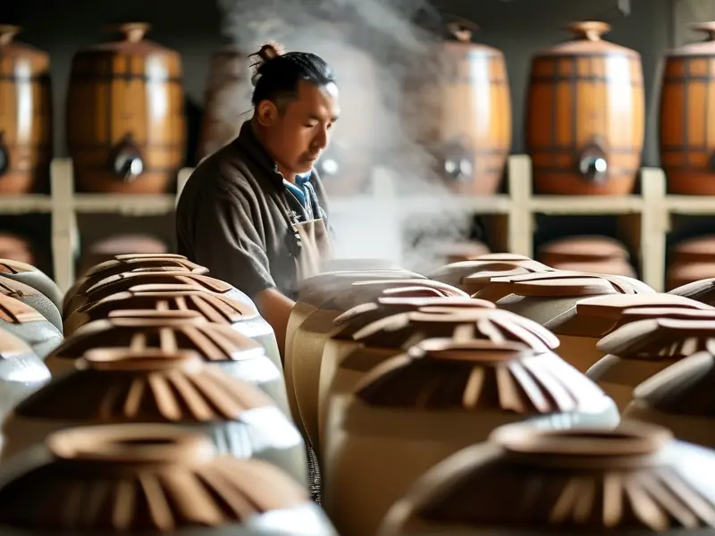 绵柔型白酒传统酿造工艺现场实拍