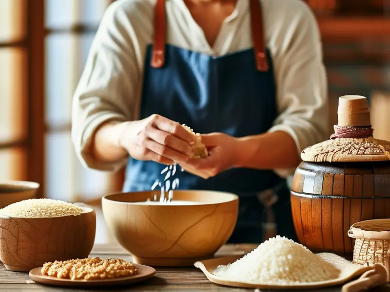 米酒制作过程演示