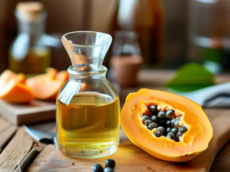 家庭自制木瓜泡酒原料准备与浸泡过程实拍图