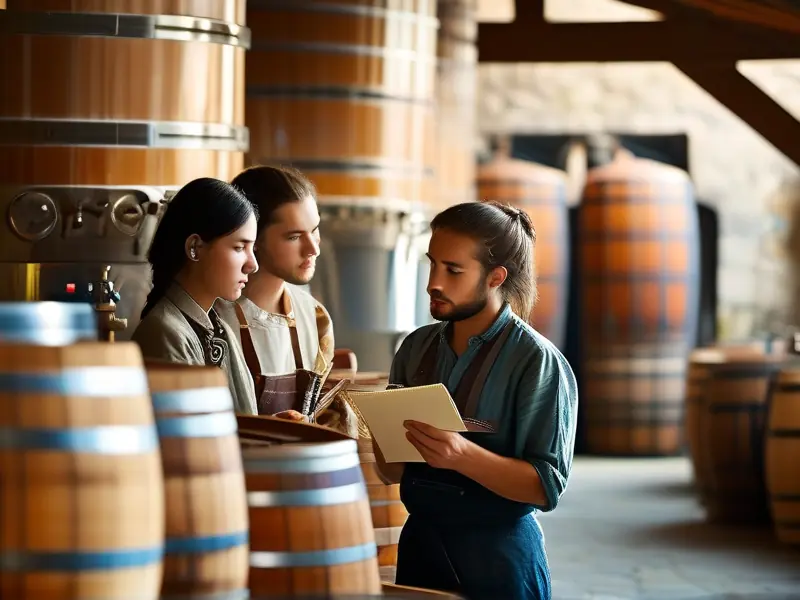 专业酿酒师教授烤酒技术现场