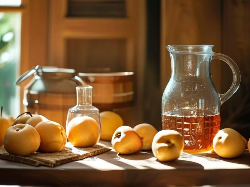 南果梨酿酒原料与工具准备