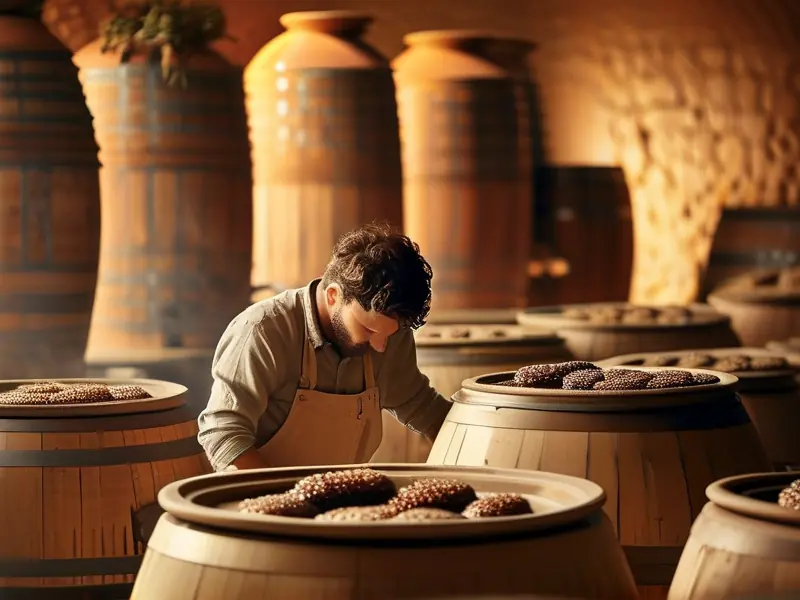 专业酿酒师示范甜酒发酵过程