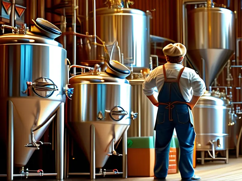 专业酿酒师展示酿酒设备