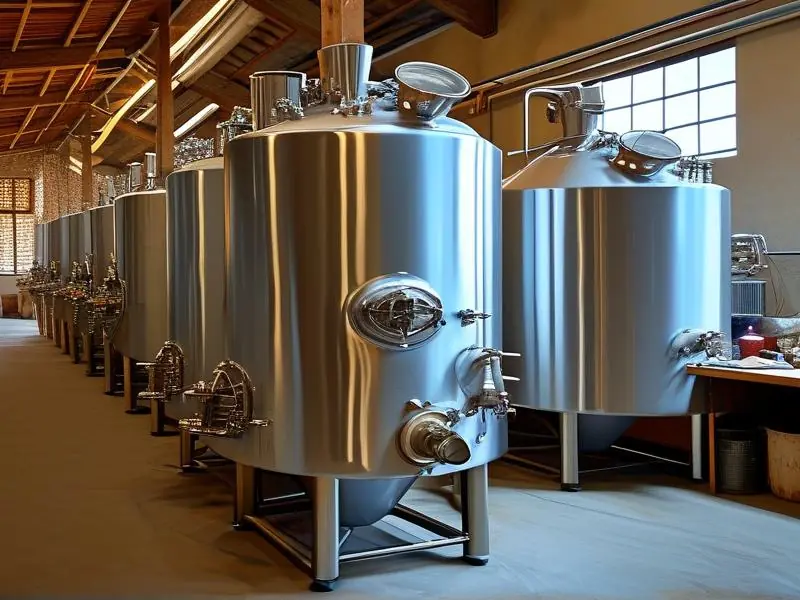 固态与液态酿酒设备对比实拍图