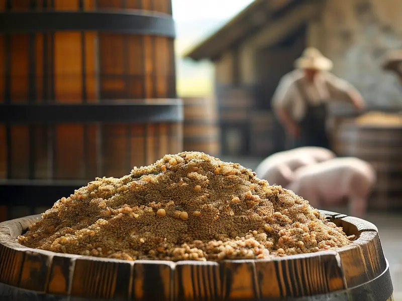 酿酒后的酒糟用途展示图