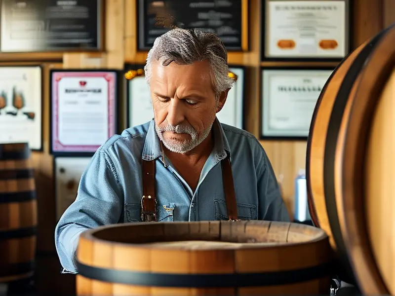 家庭酿酒作坊办理手续的实际操作场景