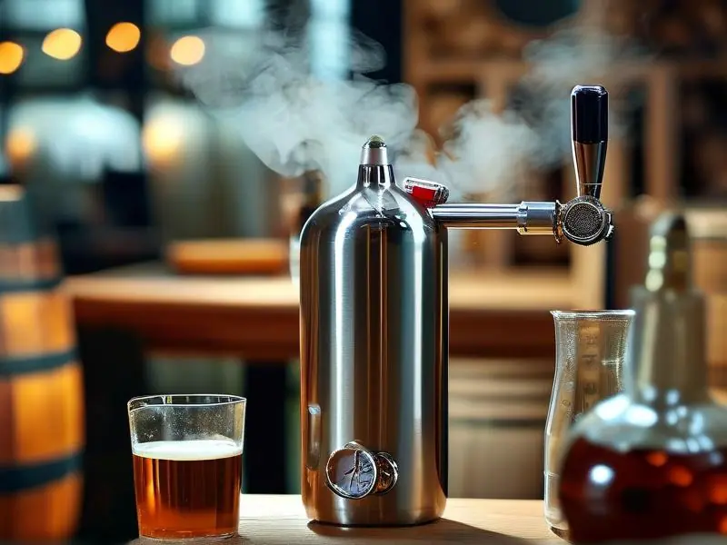 不锈钢酿酒设备工作状态实拍图