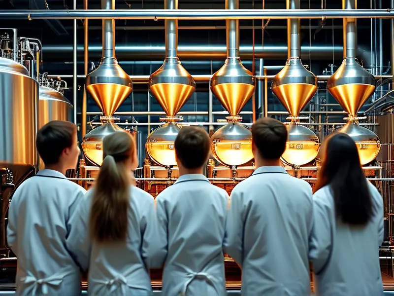 酿酒技术大专生在实训基地学习发酵过程