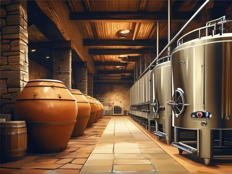 酿酒技术发展史古今对比示意图