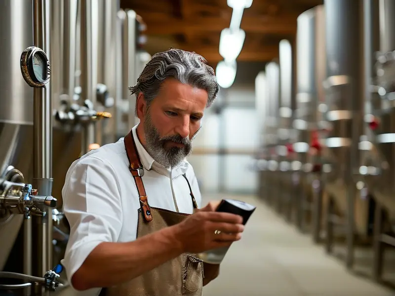 酿酒技术公司专业酿酒师工作场景